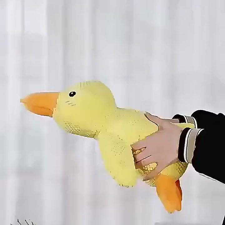 Quacking Plush Duck Dog Toy